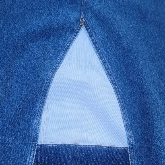 Levi's 501 Upcycled Repurposed Button-fly Denim Skirt - Picture 4 of 6